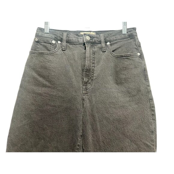 Madewell Perfect Vintage Straight Jeans Womens 28 Black High Rise Classic Casual - Picture 7 of 15